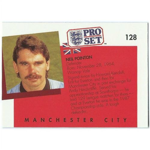 1990/1991 Pro Set Footbal - #128 - Neil Pointon