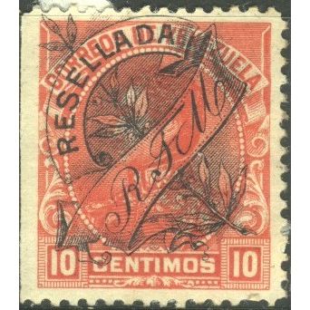 Venezuela 1900 - SG200 - 10c cinnabar - Bolivar optd "Ramon Tellos Mendoza" - MH