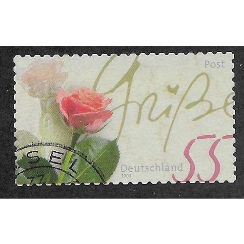 GER 2003 €0.55 (S/A) 'GREETING STAMP -ROSE' FINE USED (EBID54-147)