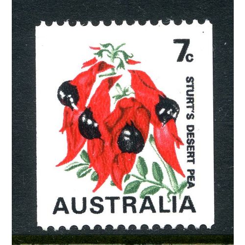 AUSTRALIA 1971 Sturt's Desert Pea 7c Coil stamp (SG 468b) MNH