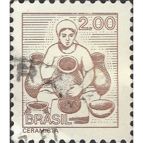 BRAZIL, Potter, brown 1977, 2cr, #3