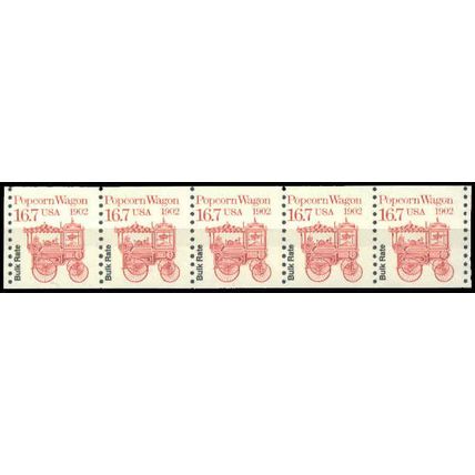 2261 16.7c Popcorn Wagon Just Clears MNH Dry Gum PNC 1/5 P0744