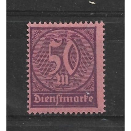 Germany.TheThirdReich.O252 50m Violet on Red.Mounted Mint.Nov21