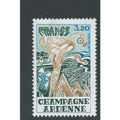 france stamps mnh 1977 sg2156 sg 2156 rergions champagne ardennes