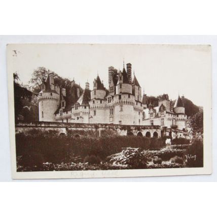 1945 postcard Chateau de Rigny-Ussé
