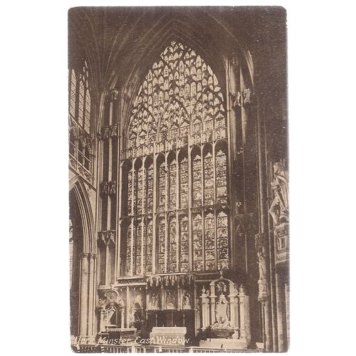 YORK MINSTER East window unused. postcard F Frith & co 59790 #