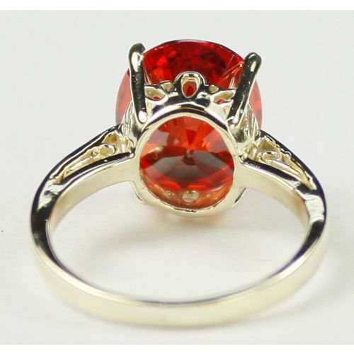 Padparadsha CZ, 10KY Gold Ring, R055