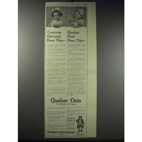 1913 Quaker Oats Ad - Does This