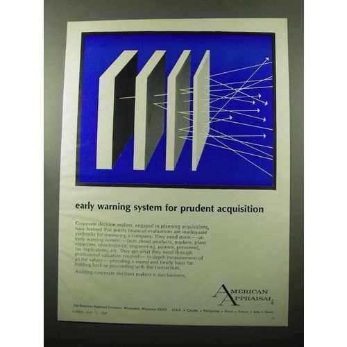 1969 American Appraisal Ad - Early Warning System