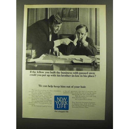 1971 New York Life Insurance Ad - His Brother-in-Law