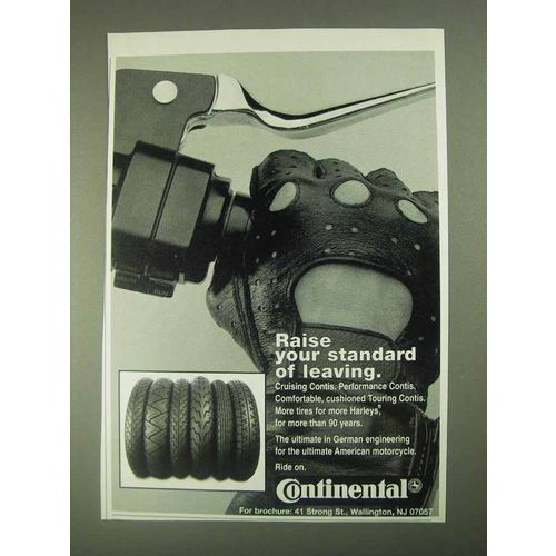 1995 Continental Tires Ad - Raise Your Standard