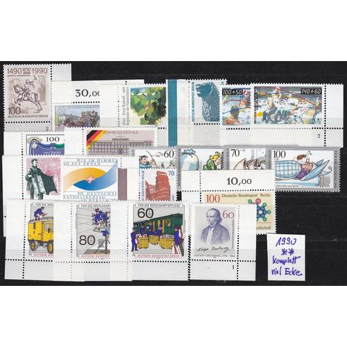 GERMANY BERLIN [1990] Jahrgang ( **/mnh ) viel Bogenecken