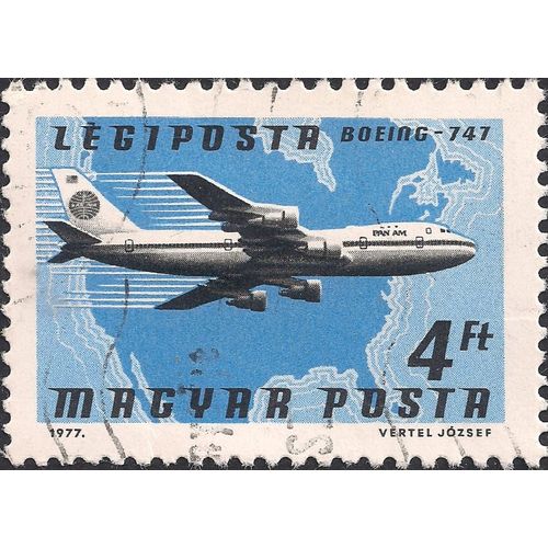 HUNGARY, AIR, Boeing 747, blue 1977, 4Ft