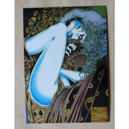 Lady Death All-Chromium Base trading Card # 49 (C) 1994 Chaos Krome comics