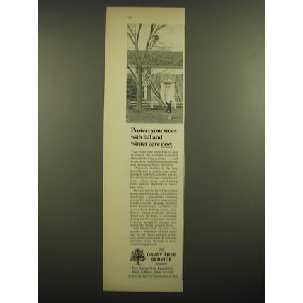 1968 Davey Tree Service Ad - Protect your trees with fall and winter care now