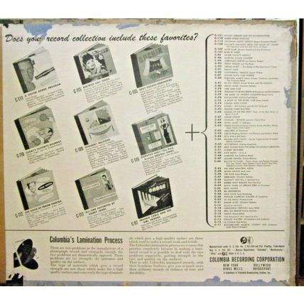 Evelyn and Her Magic Violin-10" 4 LPs-1947-EX/VG. *Columbia C-114