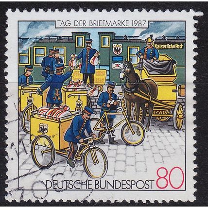 GERMANY BUND [1987] MiNr 1337 F17 ( O/used ) [01] Post Plattenfehler