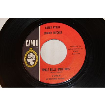 Chubby Checker & Bobby Rydell 45 & Picture Sleeve-JINGLE BELL ROCK/JINGLE BELL I