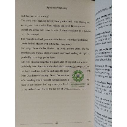 SIGNED PRIVATE PRESS SPIRITUAL PREGNANCY AND GIVING BIRTH by REBEKAH JOHN