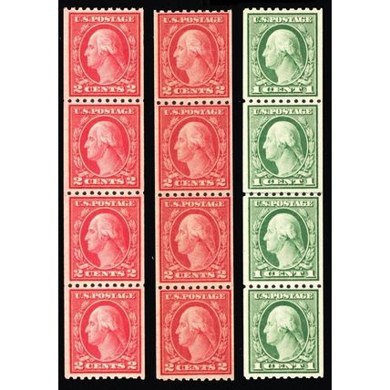 486-88, Mint NH Strips of Four Stamps CV $178.00 - Stuart Katz