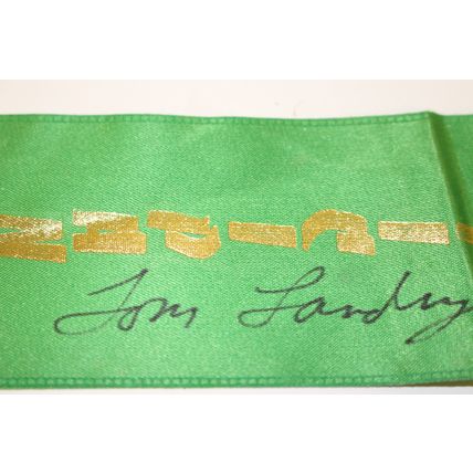 Tom Landry Autograph, Participation ribbon