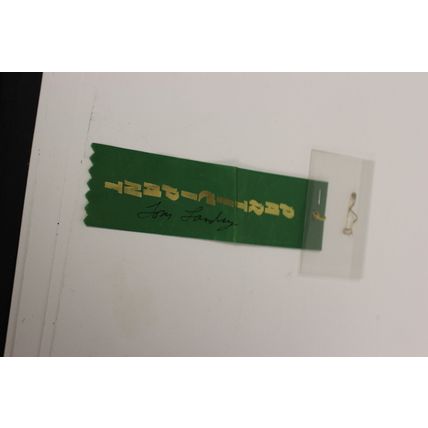 Tom Landry Autograph, Participation ribbon