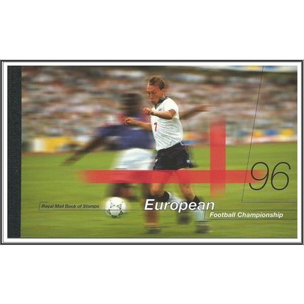 1996 DX18 GB European Football Championships Euro 96 Prestige Stamp Book