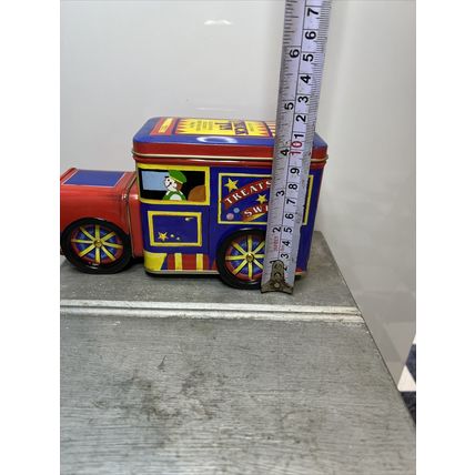Christmas Tin Truck Treats & Sweets EMPTY Collectible Tin Storage Container