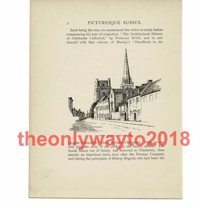 West Street, Chichester, Sussex, Book Illustration (Print), 1903