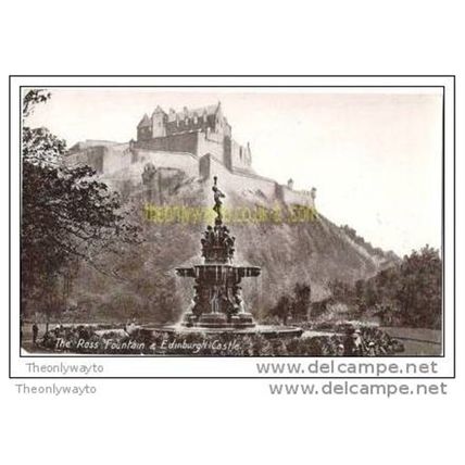 ROSS FOUNTAIN & EDINBURGH CASTLE (2), SCOTLAND, Postcard