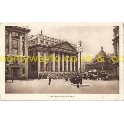THE MANSION HOUSE (), LONDON, ENGLAND, Postcard