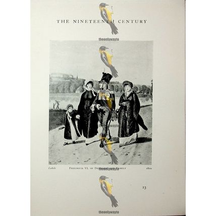 Friedrich VI Of Denmark & Family, 1810, Lahde, Fashion Book Illustration, 1909
