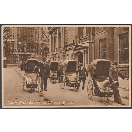 Bath Chairs and Pump Room, Bath, Somerset, c.1920 - Frith's Postcard