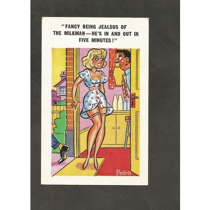 Comedy Postcard Sunny Pedro Series 101 Milkman