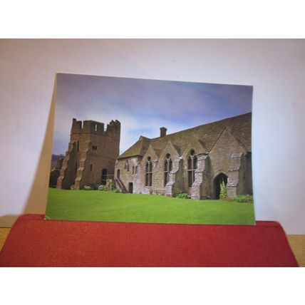 STOKESAY CASTLE, Shropshire unused postcard English Life =