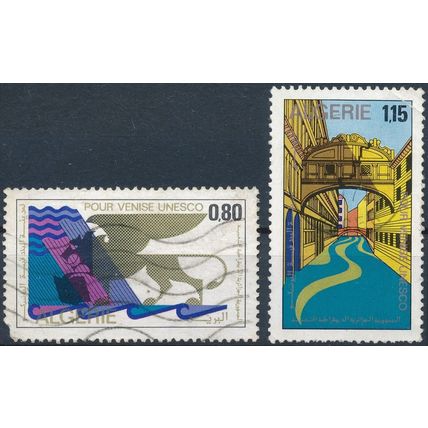UNESCO Save Venice Campaign - Algeria 1972 - F H - MiNr 579/80