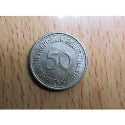 1976f 50 Pfennig Germany Coin