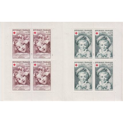 FRANKREICH FRANCE [1962] MiNr 1418-19 MH ( **/mnh ) Rotes Kreuz