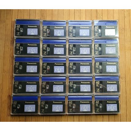 20 x PANASONIC MINI DVC TAPES LP90/SP60 - USED!