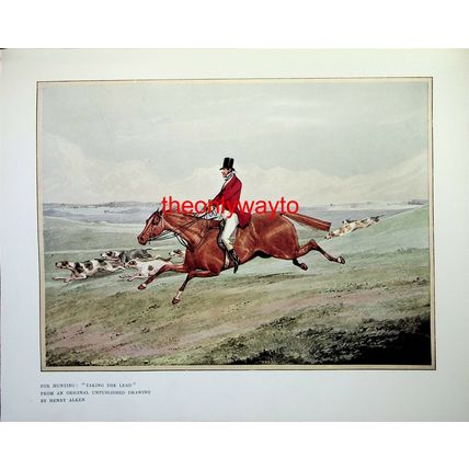 Taking The Lead, Henry Alken, Book Illustration (Print), 1906