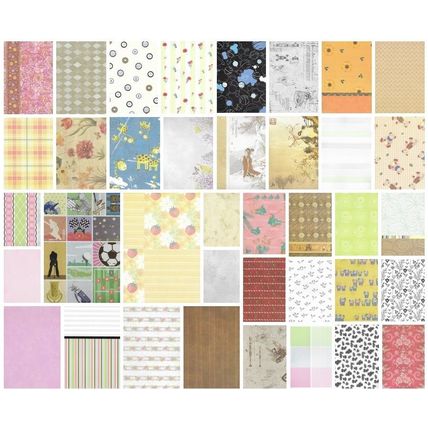 A4 Printed Paper. 10 Sheets In Assorted Designs. Cardmaking, Scrapbooking. Craft