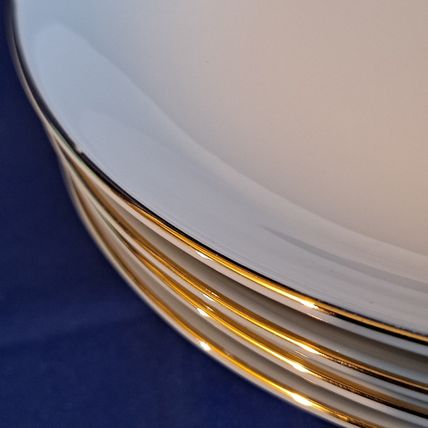 Vintage Lot 4 SONE China HARVEST Coupe SOUP BOWLS 1842 Japan Wheat Cereal 7 3/4"