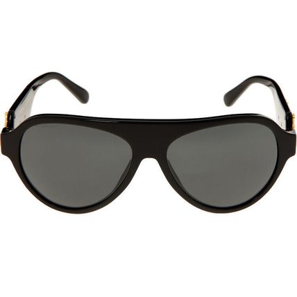 VERSACE Black Sunglasses With Gold Tone Embossed Branding 4323 - Brand New