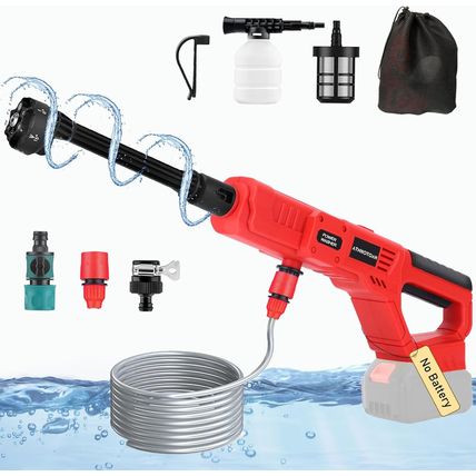 Cordless Pressure Washer for Milwaukee 18V Battery, 700PSI 1.2 GPM Portable Powe