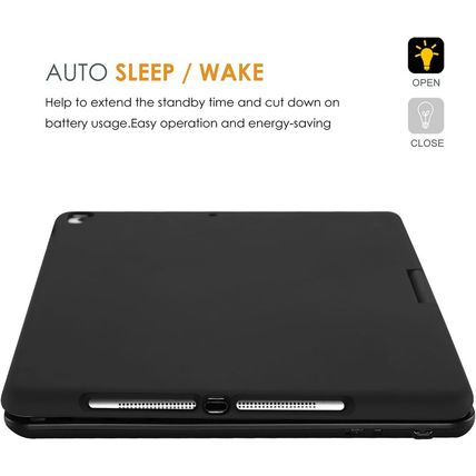 Procase 360° Rotation Case with Keyboard for Ipad 9.7 Inch (Old Model), Ipad 6Th