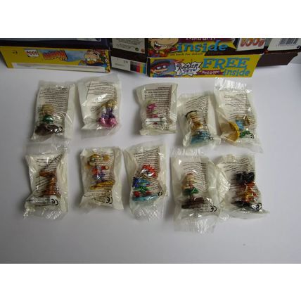 Weetabix - Weetos 2001 Rugrats Pencil Grippers Cereal Box Toy 10 Sealed Figures.
