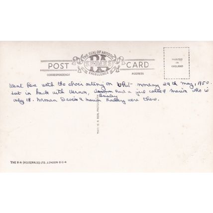 ED 191 ABERYSTWITH -GENERAL VIEW LOOKING NORTH .RP POSTCARD
