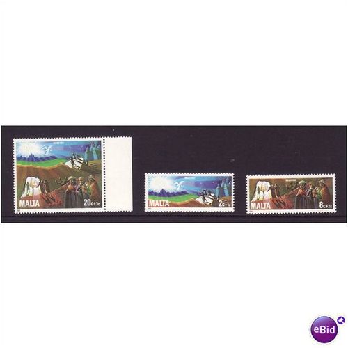 MALTA 1982 CHRISTMAS SG 698/700 SET 3 VALS U/M MINT