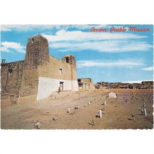 1970's Acoma Pueblo Mission, New Mexico