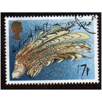 Great Britain 1986 Halley's Comet 17p Dr Edmond Used SG 1312 Sc 1133 stamp